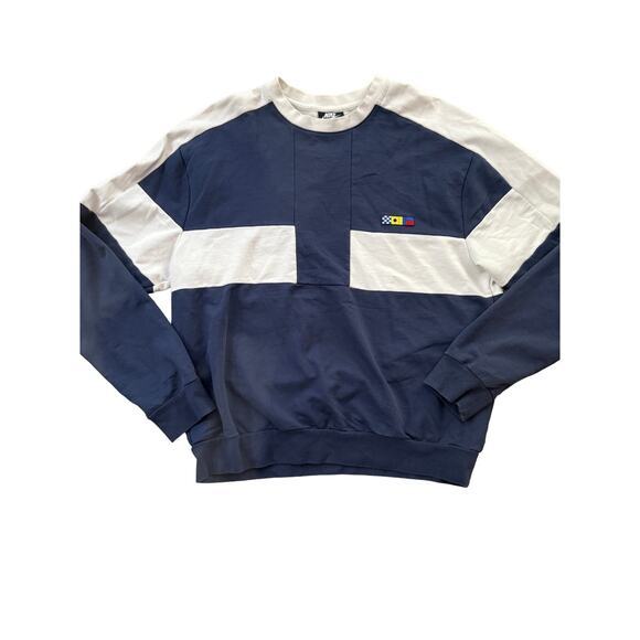 (S/M) Nike NSW Reissue French Terry Crewneck Midnight Navy RARE - Picture 7 of 12